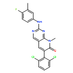 Pyrido[2,3-d]pyrimidin-7(8H)-one,6-(2,6-dichlorophenyl)-2-[(4-fluoro-3-methylphenyl)amino]-8-methyl-