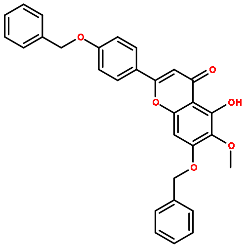 4H-1-Benzopyran-4-one,5-hydroxy-6-methoxy-7-(phenylmethoxy)-2-[4-(phenylmethoxy)phenyl]-