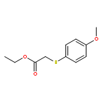 (4-methoxy-phenylsulfanyl)-acetic acid ethyl ester