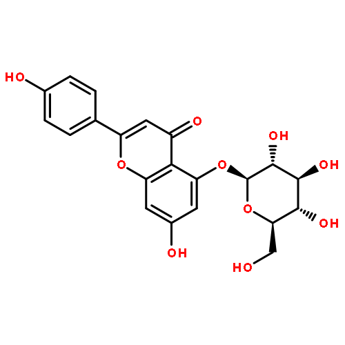 4H-1-Benzopyran-4-one,5-(b-D-glucopyranosyloxy)-7-hydroxy-2-(4-hydroxyphenyl)-