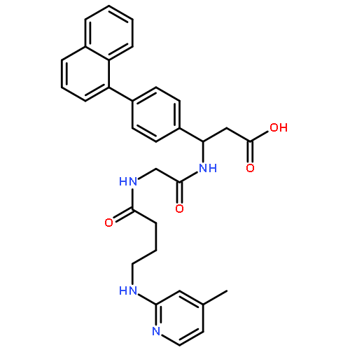 3-[N-[4-(4-Methylpyridin-2-ylamino)butyryl]glycylamino]-3-[4-(1-naphthyl)phenyl]propionic acid