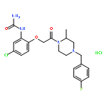 N-[5-Chloro-2-[2-[4-(4-fluorobenzyl)-2(R)-methylpiperazin-1-yl]-2-oxoethoxy]phenyl]urea hydrochloride