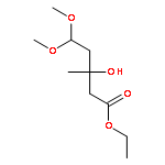 Pentanoic acid, 3-hydroxy-5,5-dimethoxy-3-methyl-, ethyl ester