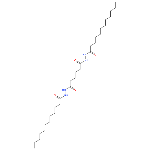 Hexanedioic acid, bis[2-(1-oxododecyl)hydrazide]