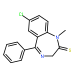 2H-1,4-Benzodiazepine-2-thione,7-chloro-1,3-dihydro-1-methyl-5-phenyl-