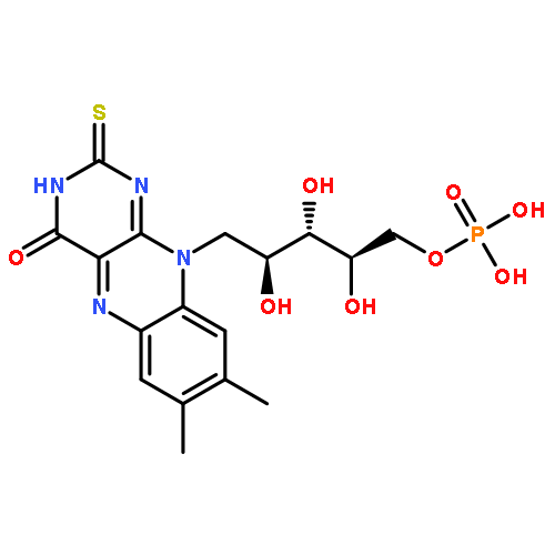 Riboflavin5'-(dihydrogen phosphate), 2-thio- (9CI)