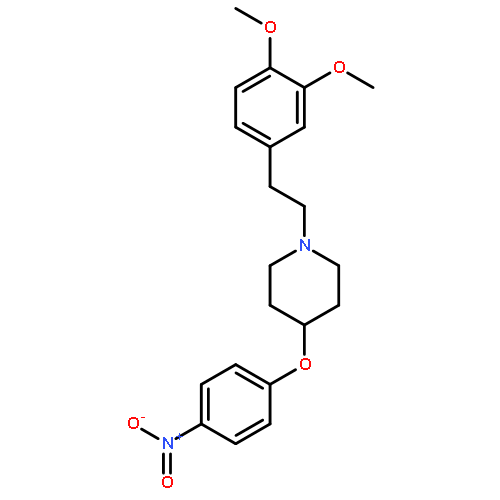 Piperidine, 1-[2-(3,4-dimethoxyphenyl)ethyl]-4-(4-nitrophenoxy)-