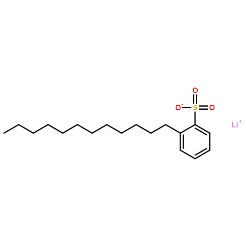 Benzenesulfonic acid,dodecyl-, lithium salt (1:1)