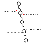 Benzene,1,4-bis[2-[2,5-bis(octyloxy)-4-(2-phenylethenyl)phenyl]ethenyl]-