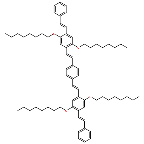 Benzene,1,4-bis[2-[2,5-bis(octyloxy)-4-(2-phenylethenyl)phenyl]ethenyl]-