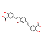 5-[2-[3-BROMO-4-[2-(3-CARBOXY-4-HYDROXYPHENYL)ETHENYL]PHENYL]ETHENYL]-2-HYDROXYBENZOIC ACID 