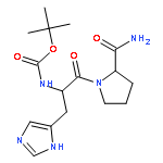 tert-Butyl ((S)-1-((S)-2-carbamoylpyrrolidin-1-yl)-3-(1H-imidazol-4-yl)-1-oxopropan-2-yl)carbamate