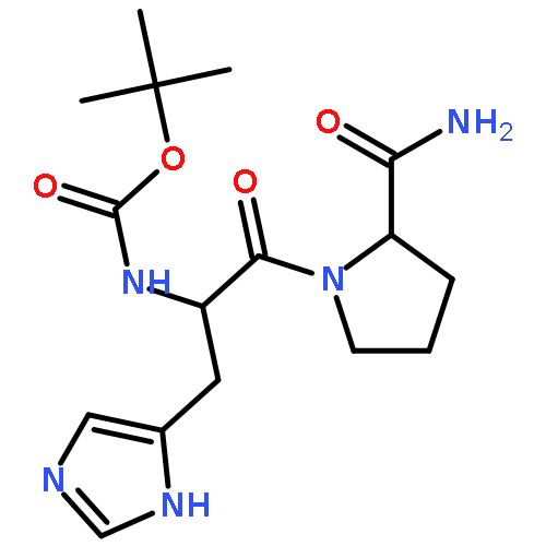 tert-Butyl ((S)-1-((S)-2-carbamoylpyrrolidin-1-yl)-3-(1H-imidazol-4-yl)-1-oxopropan-2-yl)carbamate