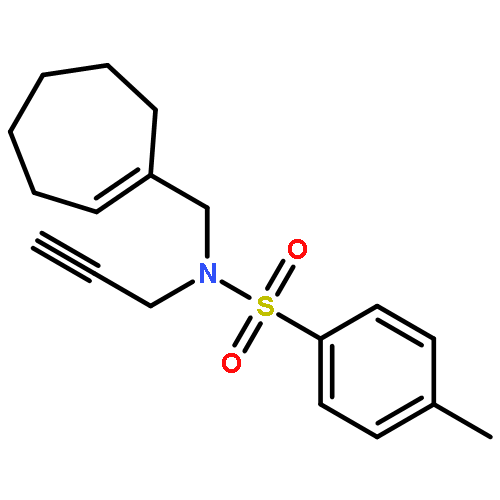 Benzenesulfonamide,N-(1-cyclohepten-1-ylmethyl)-4-methyl-N-2-propynyl-