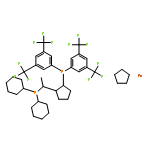 1,2,3,4,5-cyclopentanepentayl, compd. with 1-[bis[3,5-bis(trifluoromethyl)phenyl]phosphino]-2-[(1S)-1-(dicyclohexylphosphino)ethyl]-1,2,3,4,5-cyclopentanepentayl, iron salt (1:1:1)