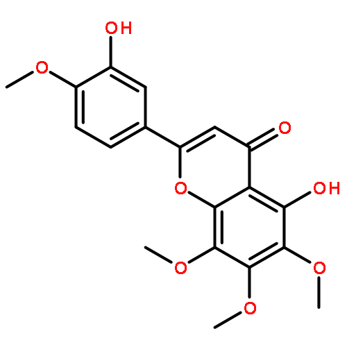 4H-1-Benzopyran-4-one,5-hydroxy-2-(3-hydroxy-4-methoxyphenyl)-6,7,8-trimethoxy-