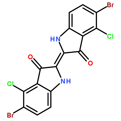 5-bromo-2-(5-bromo-4-chloro-1,3-dihydro-3-oxo-2H-indol-2-ylidene)-4-chloro-1,2-dihydro-3H-indol-3-one