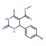 5-Pyrimidinecarboxylic acid,4-(4-bromophenyl)-1,2,3,4-tetrahydro-6-methyl-2-oxo-, methyl ester