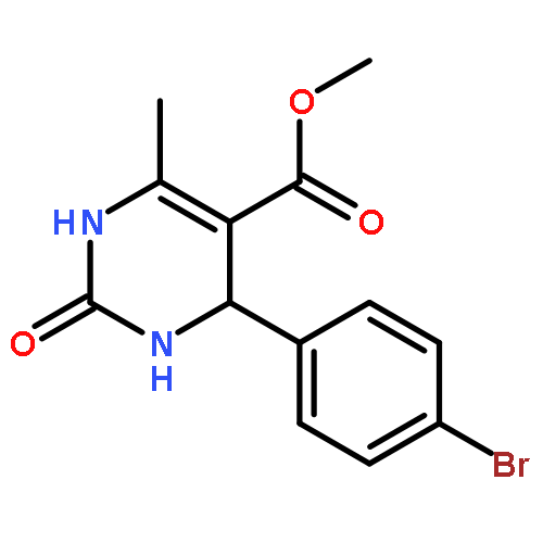 5-Pyrimidinecarboxylic acid,4-(4-bromophenyl)-1,2,3,4-tetrahydro-6-methyl-2-oxo-, methyl ester