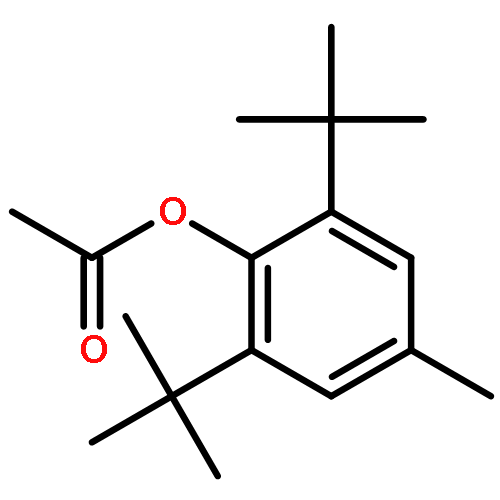 Phenol,2,6-bis(1,1-dimethylethyl)-4-methyl-, 1-acetate