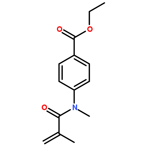 Benzoic acid, 4-[methyl(2-methyl-1-oxo-2-propenyl)amino]-, ethyl ester