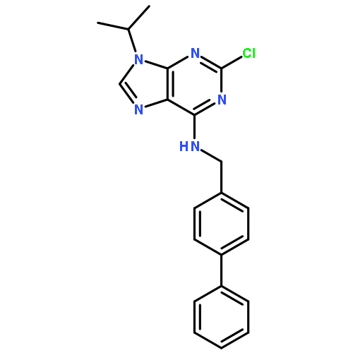 9H-Purin-6-amine,N-([1,1'-biphenyl]-4-ylmethyl)-2-chloro-9-(1-methylethyl)-