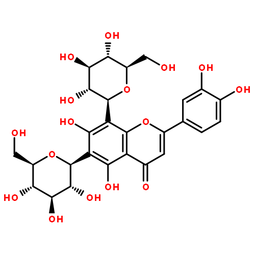 4H-1-Benzopyran-4-one,2-(3,4-dihydroxyphenyl)-6,8-di-b-D-glucopyranosyl-5,7-dihydroxy-