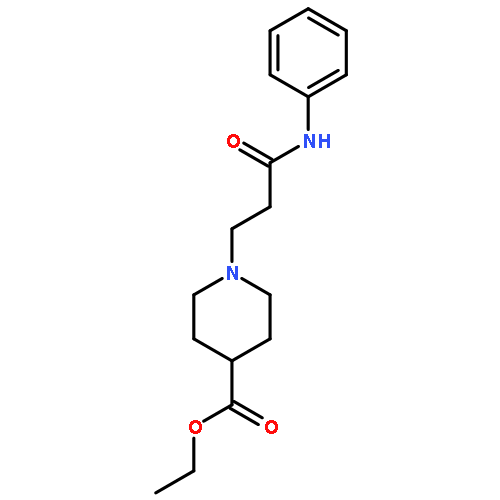 ethyl 1-(3-anilino-3-oxopropyl)-4-piperidinecarboxylate