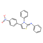 Benzenamine, N-[4-(4-nitrophenyl)-3-phenyl-2(3H)-thiazolylidene]-