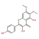 4H-1-Benzopyran-4-one,3,5-dihydroxy-2-(4-hydroxyphenyl)-6,7-dimethoxy-