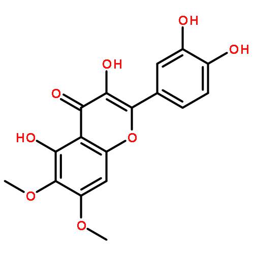 4H-1-Benzopyran-4-one,2-(3,4-dihydroxyphenyl)-3,5-dihydroxy-6,7-dimethoxy-