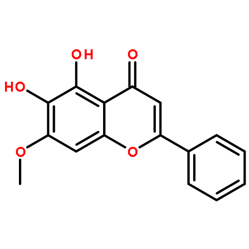 4H-1-Benzopyran-4-one,5,6-dihydroxy-7-methoxy-2-phenyl-