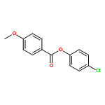 Benzoic acid, 4-methoxy-, 4-chlorophenyl ester