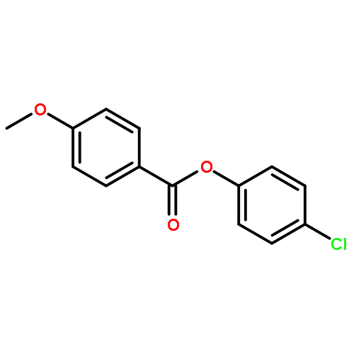 Benzoic acid, 4-methoxy-, 4-chlorophenyl ester