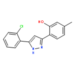 PHENOL, 2-[5-(2-CHLOROPHENYL)-1H-PYRAZOL-3-YL]-5-METHYL-