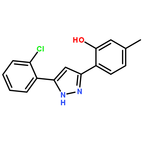 PHENOL, 2-[5-(2-CHLOROPHENYL)-1H-PYRAZOL-3-YL]-5-METHYL-