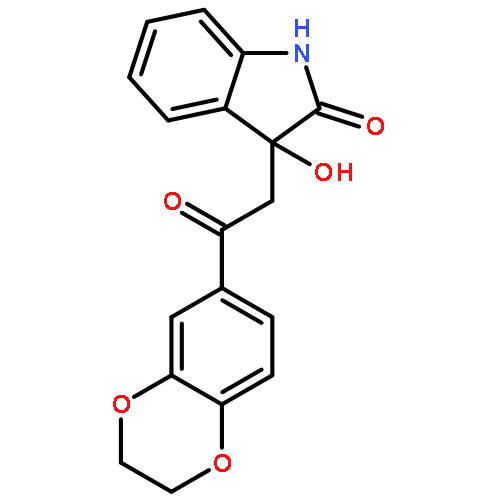 <br>3-(2-(2,3-Dihydrobenzo[b][1,4]dioxin-6-yl)-2-oxoethyl)-3-hydroxyindolin-2-o ne