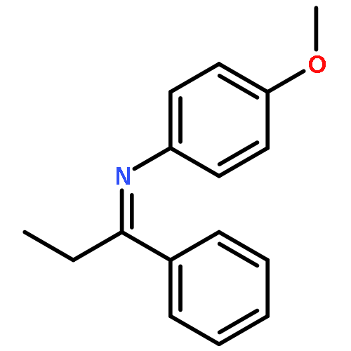 Benzenamine, 4-methoxy-N-(1-phenylpropylidene)-