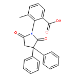 Benzoic acid, 2-(2,5-dioxo-3,3-diphenyl-1-pyrrolidinyl)-3-methyl-