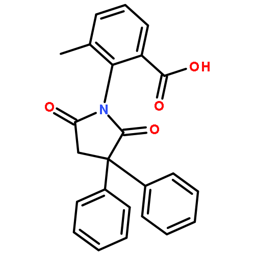 Benzoic acid, 2-(2,5-dioxo-3,3-diphenyl-1-pyrrolidinyl)-3-methyl-