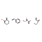 ETHYL PROP-2-ENOATE;2-METHYLIDENEHEXANOIC ACID;METHYL 2-METHYLPROP-2-ENOATE;STYRENE 