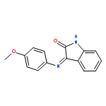 2H-Indol-2-one, 1,3-dihydro-3-[(4-methoxyphenyl)imino]-