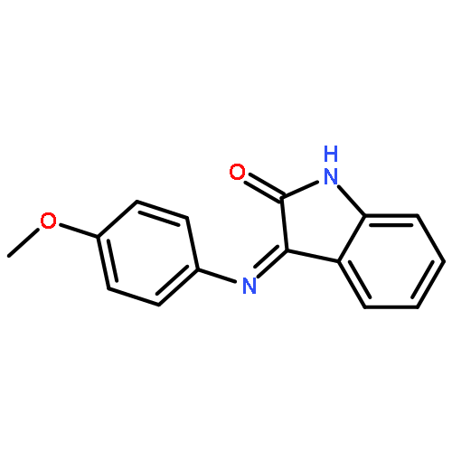 2H-Indol-2-one, 1,3-dihydro-3-[(4-methoxyphenyl)imino]-