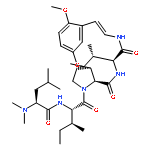 (3aS,10Z,14S,16aS)-14-[(2S)-butan-2-yl]-1-(N,N-dimethyl-L-leucyl-L-isoleucyl)-8-methoxy-13,16-dioxo-1,2,3,3a,12,13,14,15,16,16a-decahydro-9,5-(metheno)pyrrolo[3,2-b][1,5,8]oxadiazacyclopentadecine