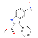 1H-Indole-2-carboxylicacid, 5-nitro-3-phenyl-, methyl ester