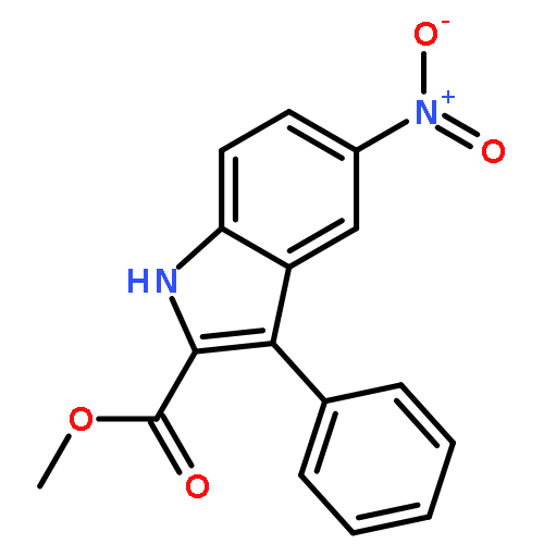 1H-Indole-2-carboxylicacid, 5-nitro-3-phenyl-, methyl ester