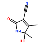 5-hydroxy-4,5-dimethyl-2-oxo-2,5-dihydro-1H-pyrrole-3-carbonitrile