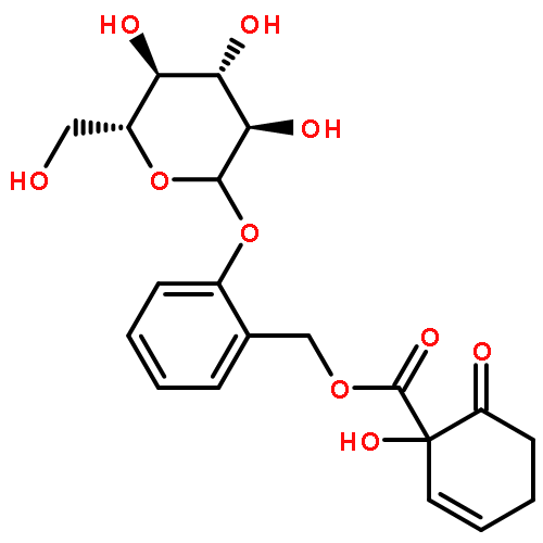 b-D-Glucopyranoside,2-[[[(1-hydroxy-6-oxo-2-cyclohexen-1-yl)carbonyl]oxy]methyl]phenyl