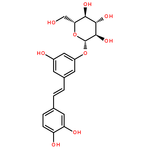 b-D-Glucopyranoside,3-[(1E)-2-(3,4-dihydroxyphenyl)ethenyl]-5-hydroxyphenyl