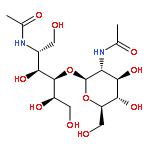 D-Glucitol,2-(acetylamino)-4-O-[2-(acetylamino)-2-deoxy-b-D-glucopyranosyl]-2-deoxy-